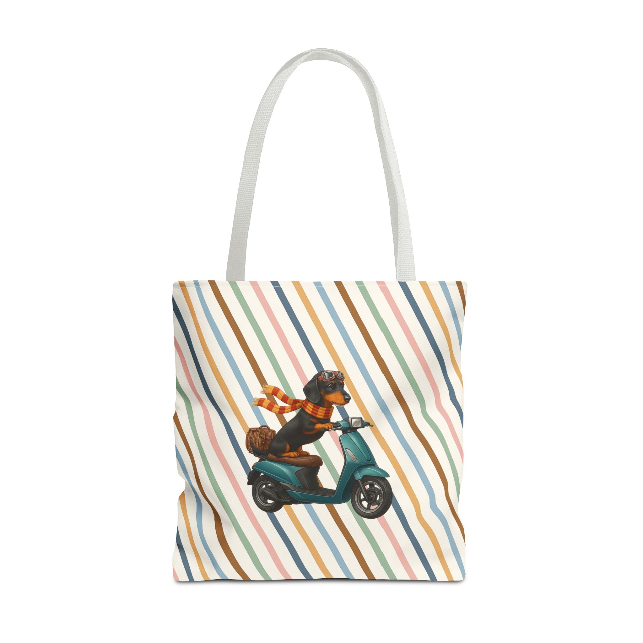 Dachshund canvas tote bag scooter funny shoulder bag dog cute tote bag cool gift for her pet lover purse puppy print cool handbag - Image 17