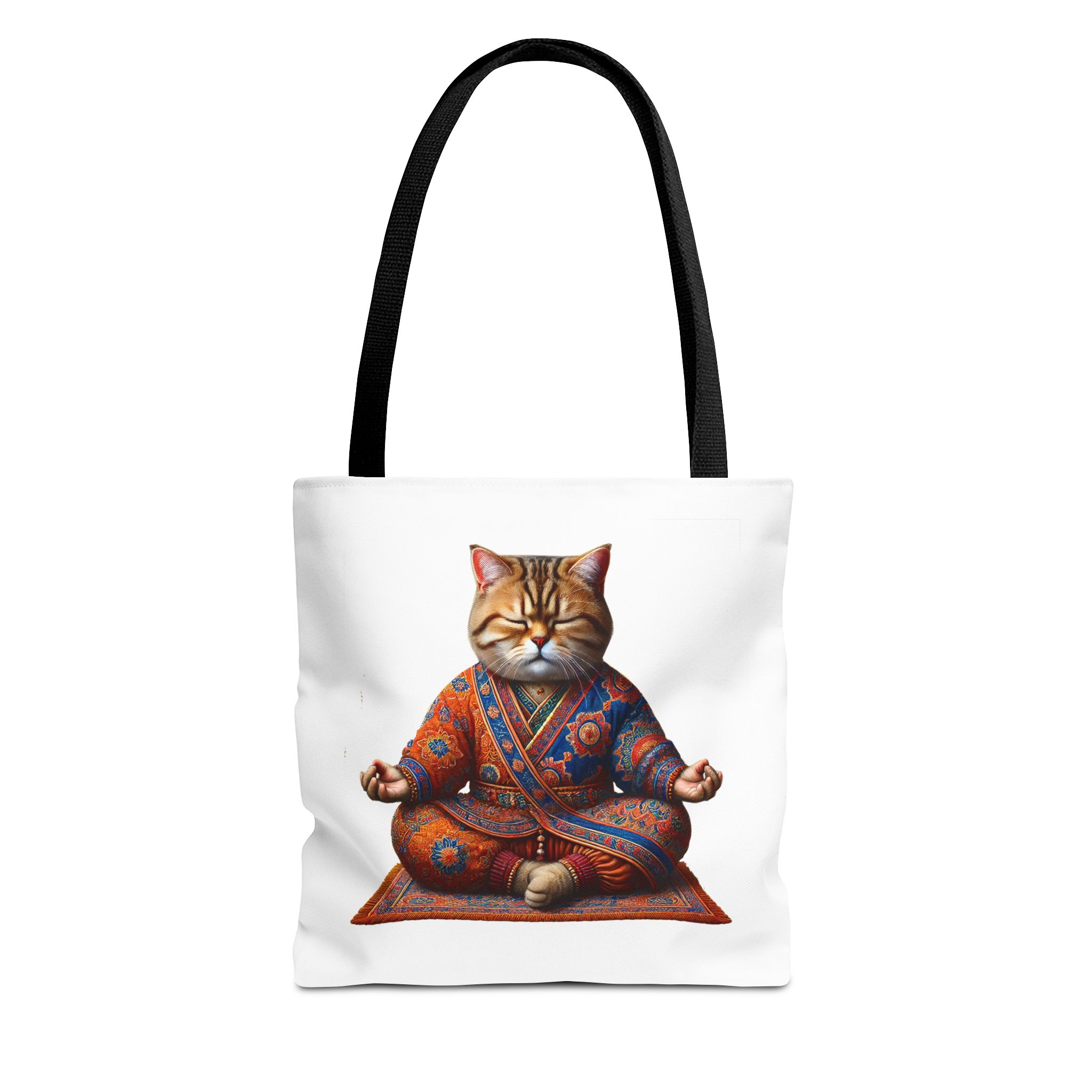 Canvas Tote bag Cat méditation sac à main yoga sac vintage buddha mindfulness sac à main