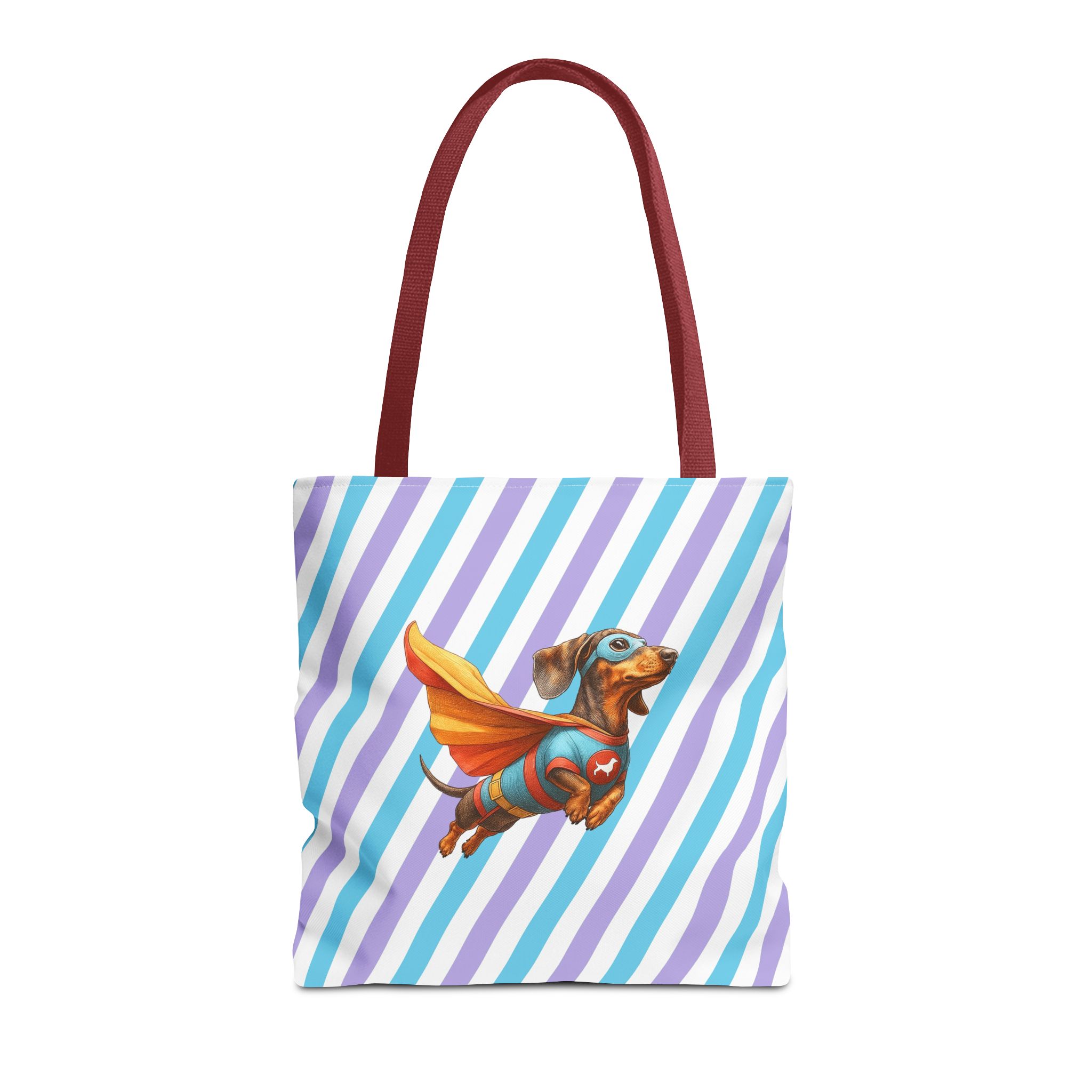 Funny canva tote bag Superhero cute tote bag dachshund super hero shoulder bag fantasy gift dog purse - Image 9