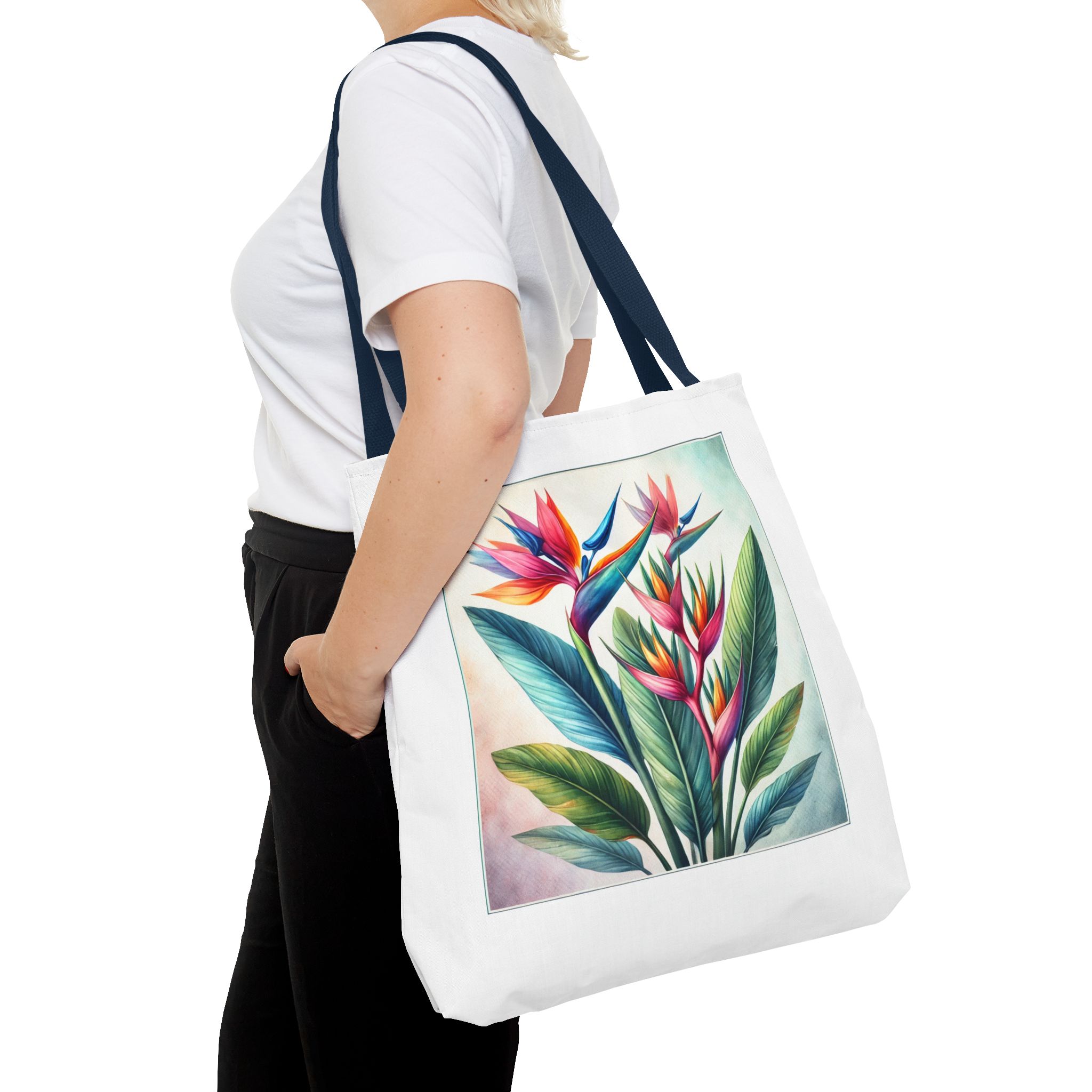 Wildflower canvas tote bag retro cute tote bag nature shoulder bag tropical plants floral purse botanical design - Imagen 30
