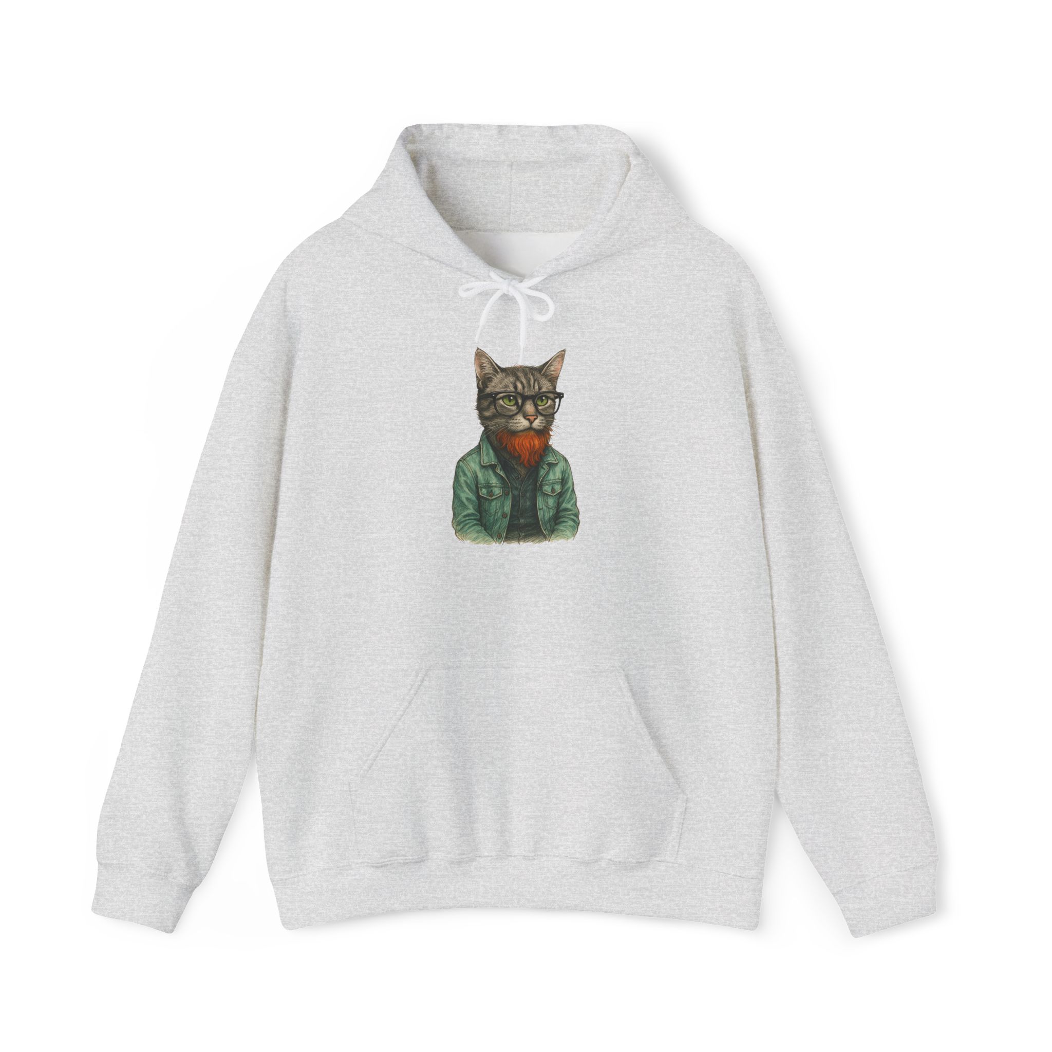 Hipster Cat Hoodie – Kitty Hoodie – Boho Cat sweatshirt hipster print