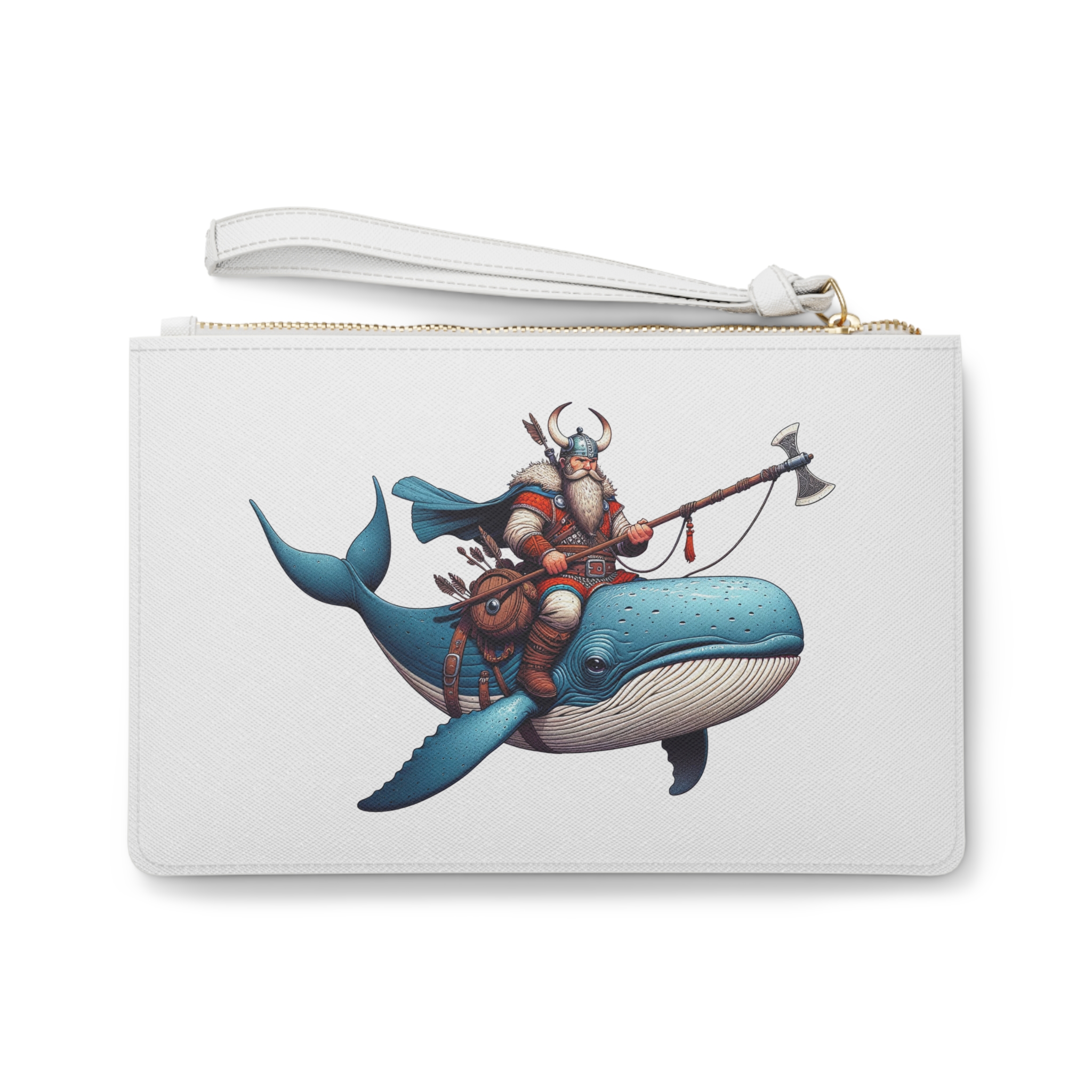 Viking clutch bag boho mythology evening bag whale purse vintage retro Clutch bag gift cool purse – Image 2