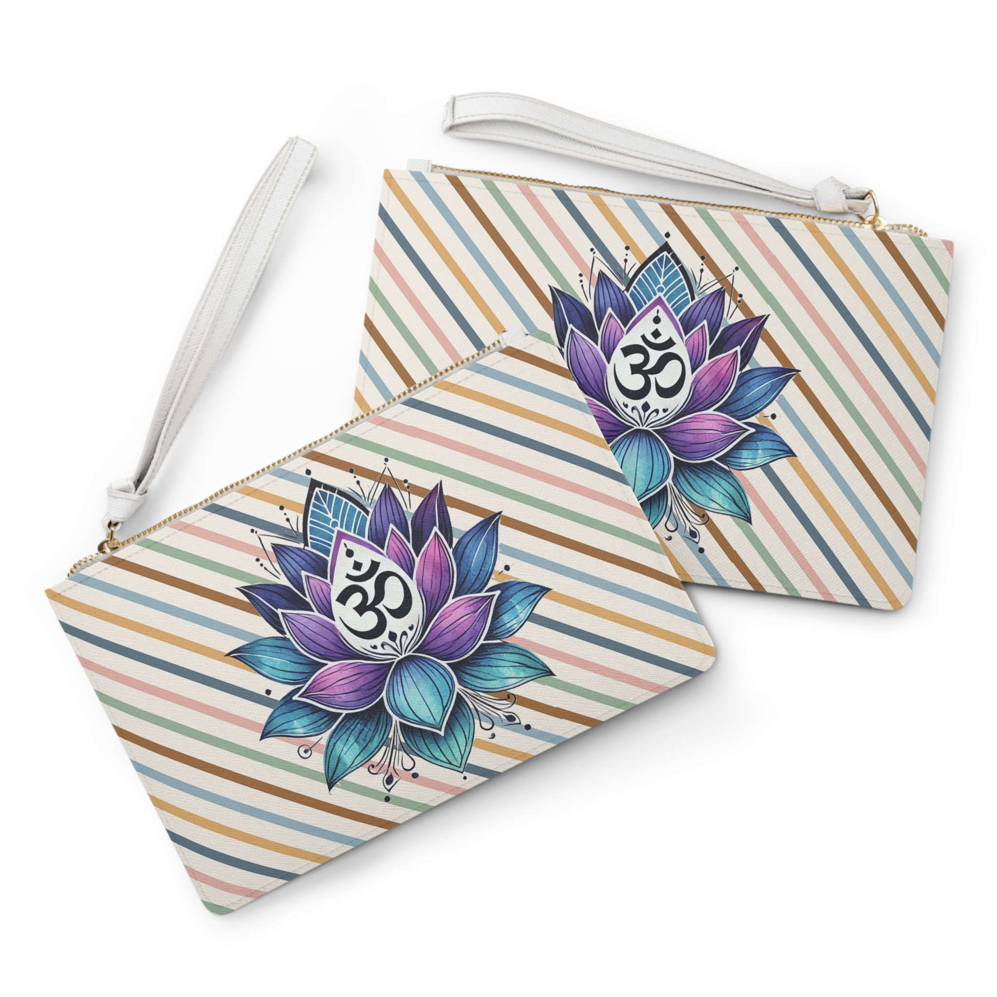 Boho evening bag mindfulness graphic clutch bag lotus flower yoga purse gift meditation shirt cute purse unique visual - Imagen 2