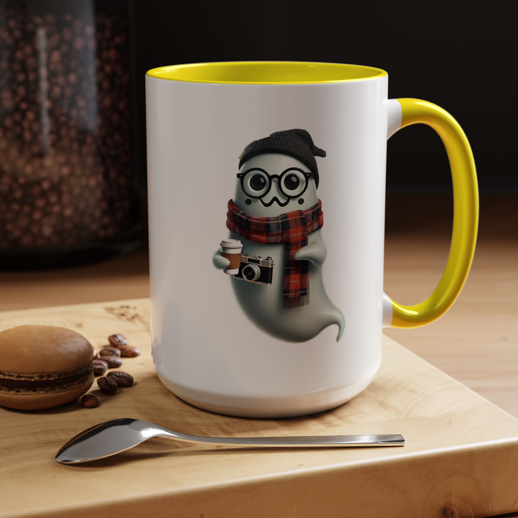 Funny mug boho Ghost coffee cup gift for him Ghost office Mug music lover accessory cool design - Image 63