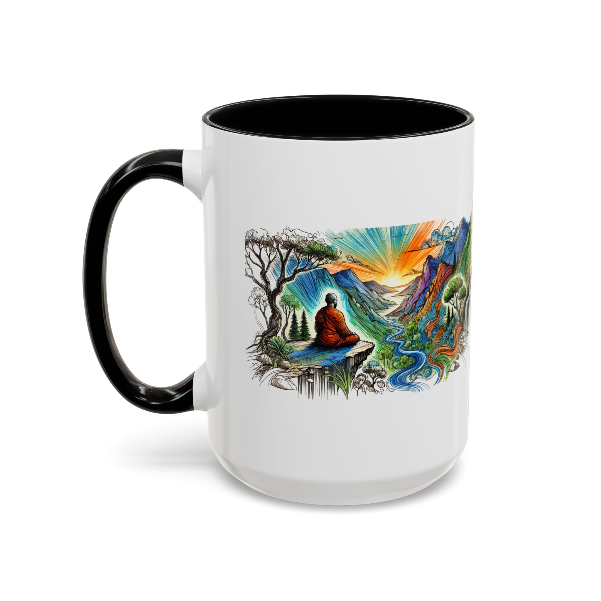 Unique mug Free spirit Tea Cup buddhism accessory Meditation Mug vintage mug yoga gift for her buddha design - Image 22