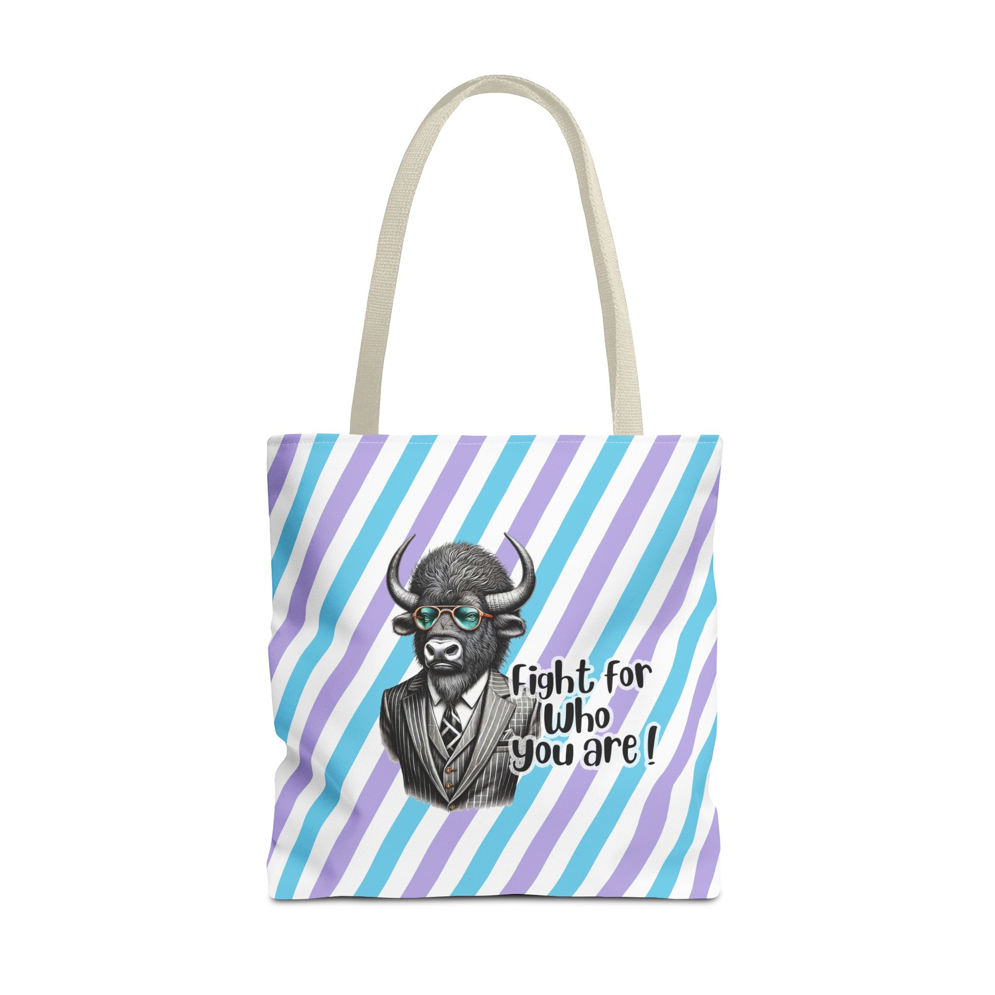 Canvas tote bag Vintage bag Motivational funny tote bag Bison design cute tote bag for self confidence shoulder bag – Image 23