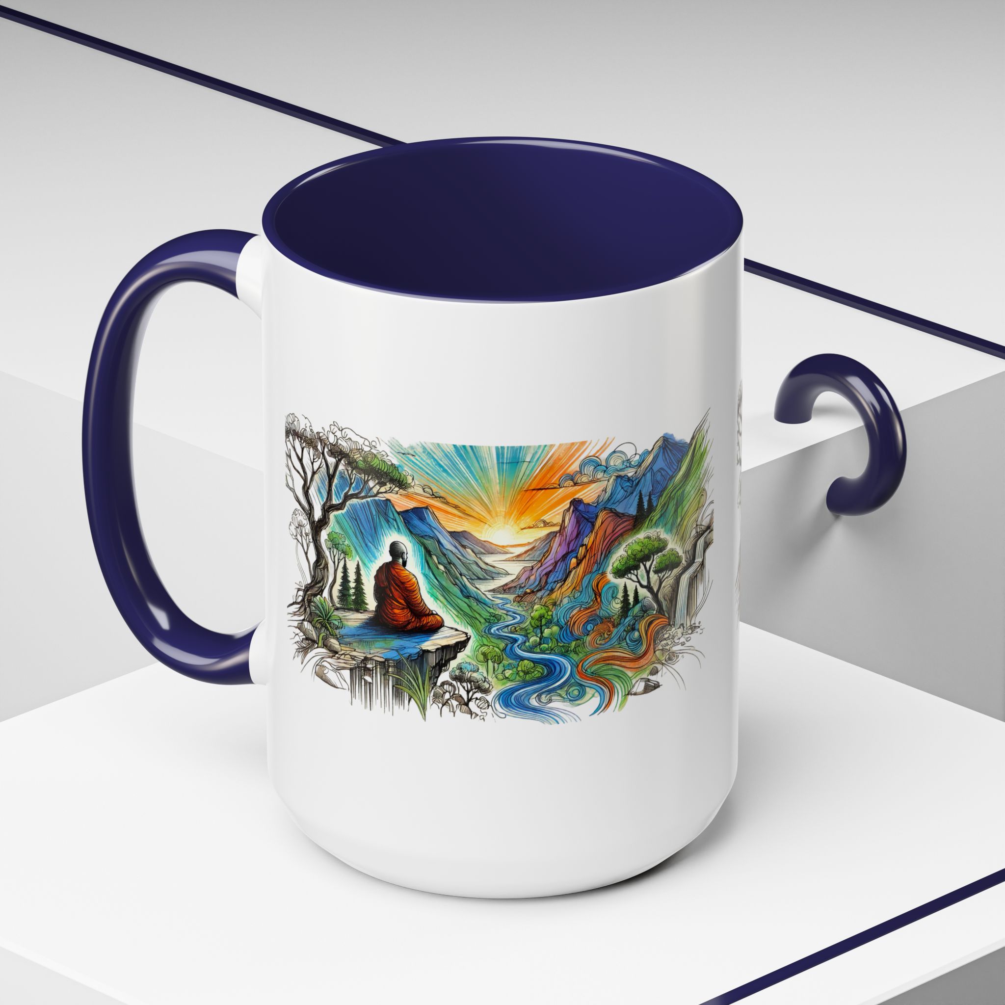 Unique mug Free spirit Tea Cup buddhism accessory Meditation Mug vintage mug yoga gift for her buddha design - Image 28