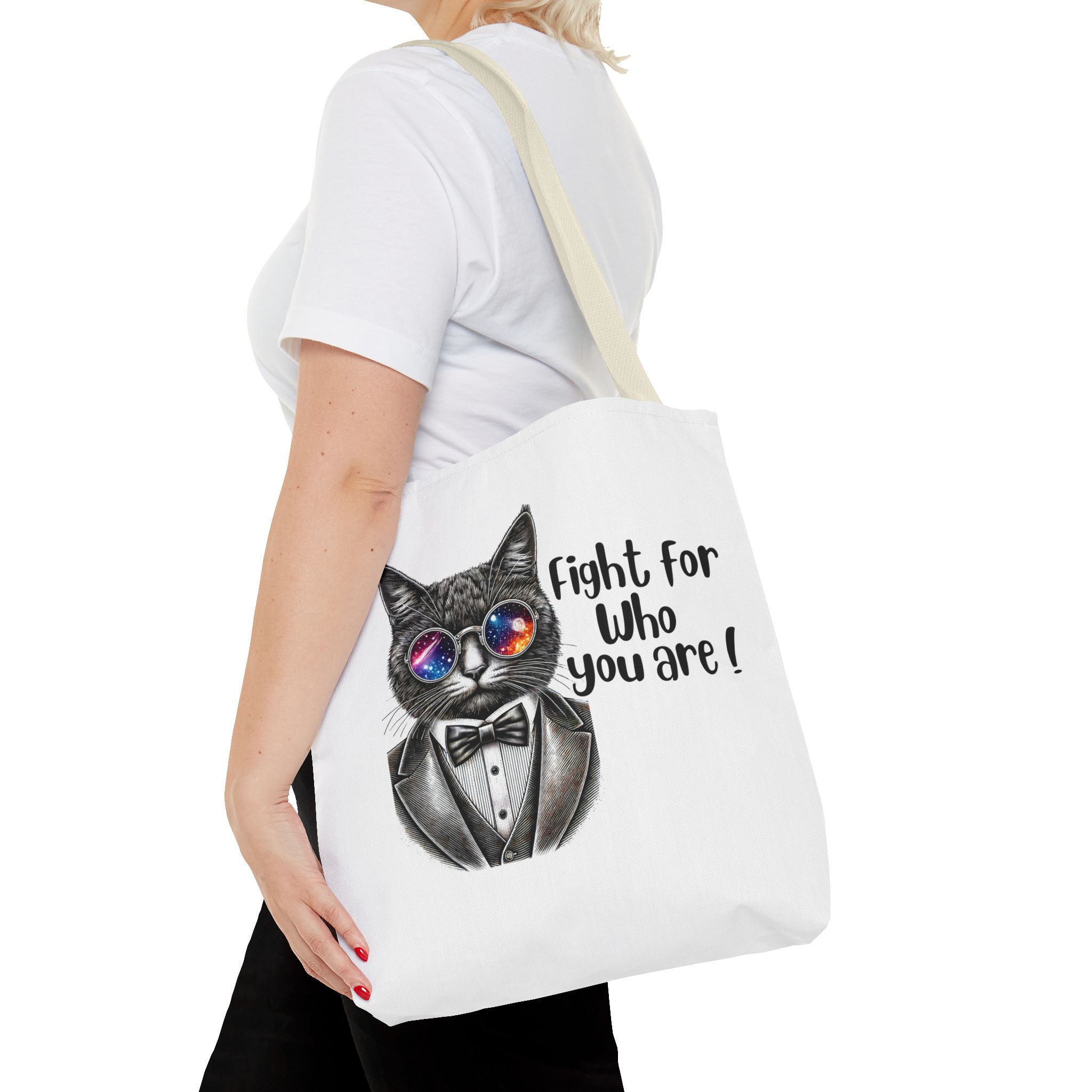 Motivation Tote bag – Cat tote bag – Boho Cat purse motivation print - Image 22