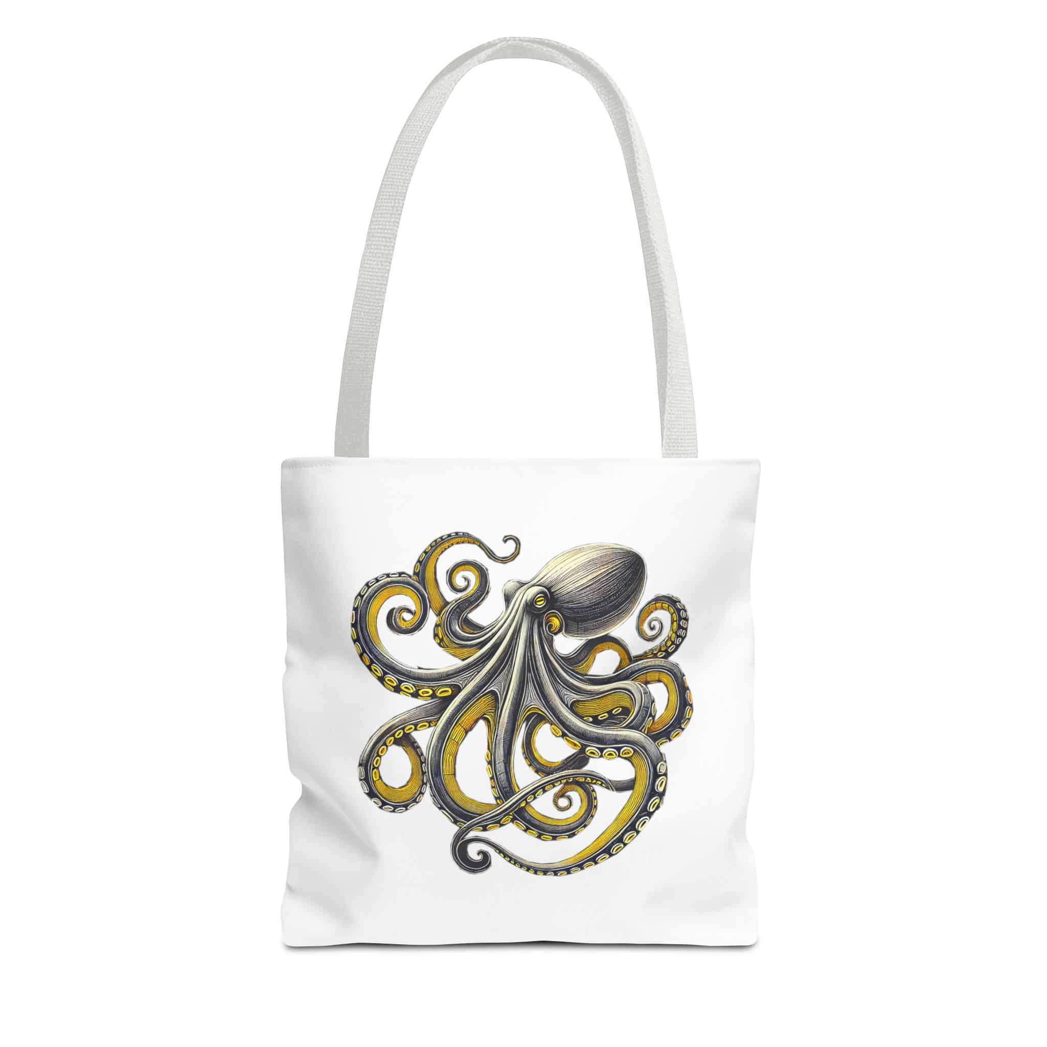 Octopus Tote bag – Boho Octopus purse – Retro handbag japanese print - Image 13