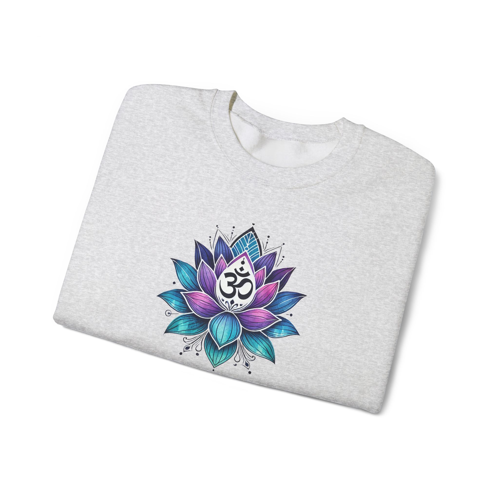 Boho sweattshirt mindfulness graphic sweater lotus flower yoga clothing gift meditation shirt cute apparel comfy outfit unique visual - Image 5