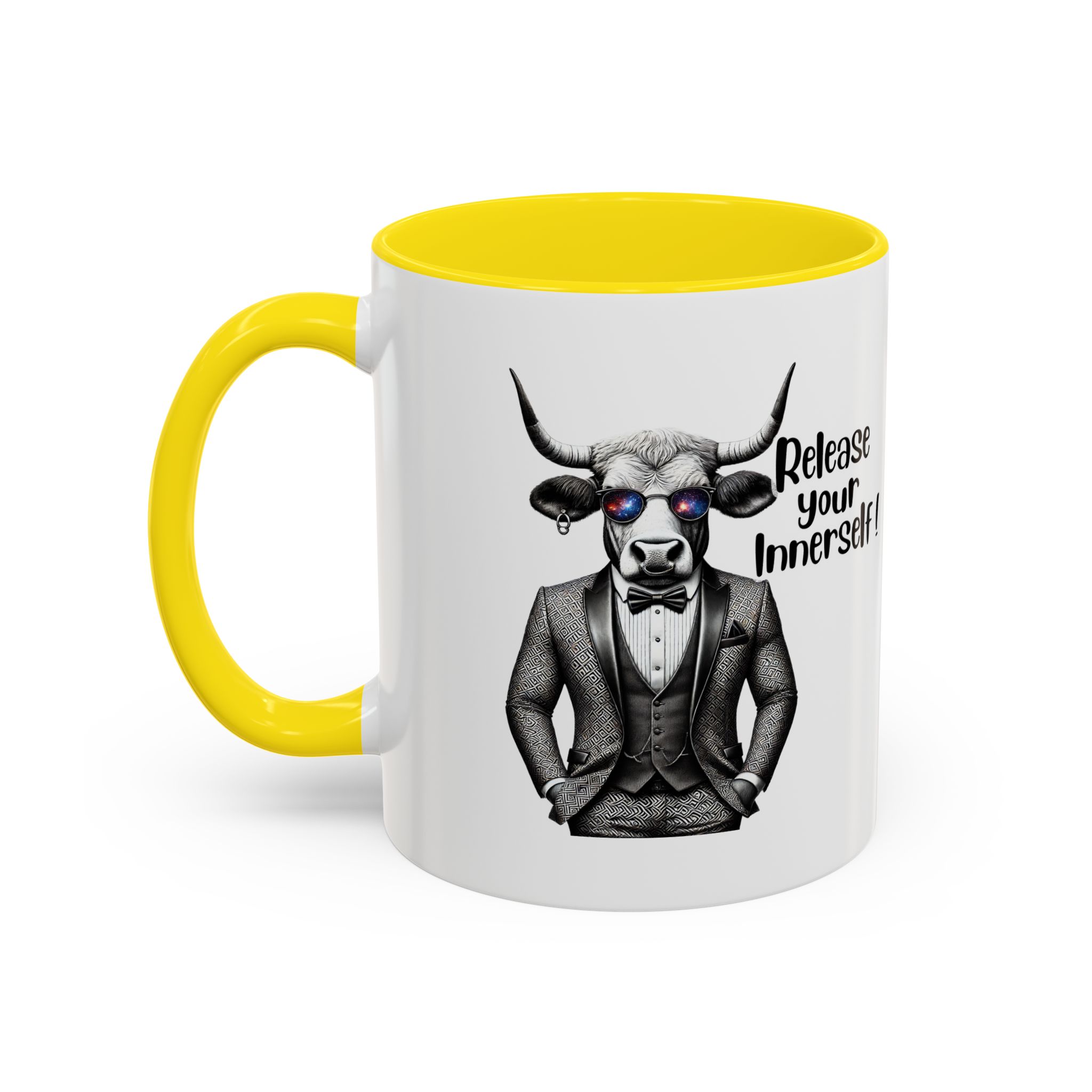 Coffee mug funny motivational gift for her cute cup tea lover cool boho mug office accessory self confidence design bull – Image 50