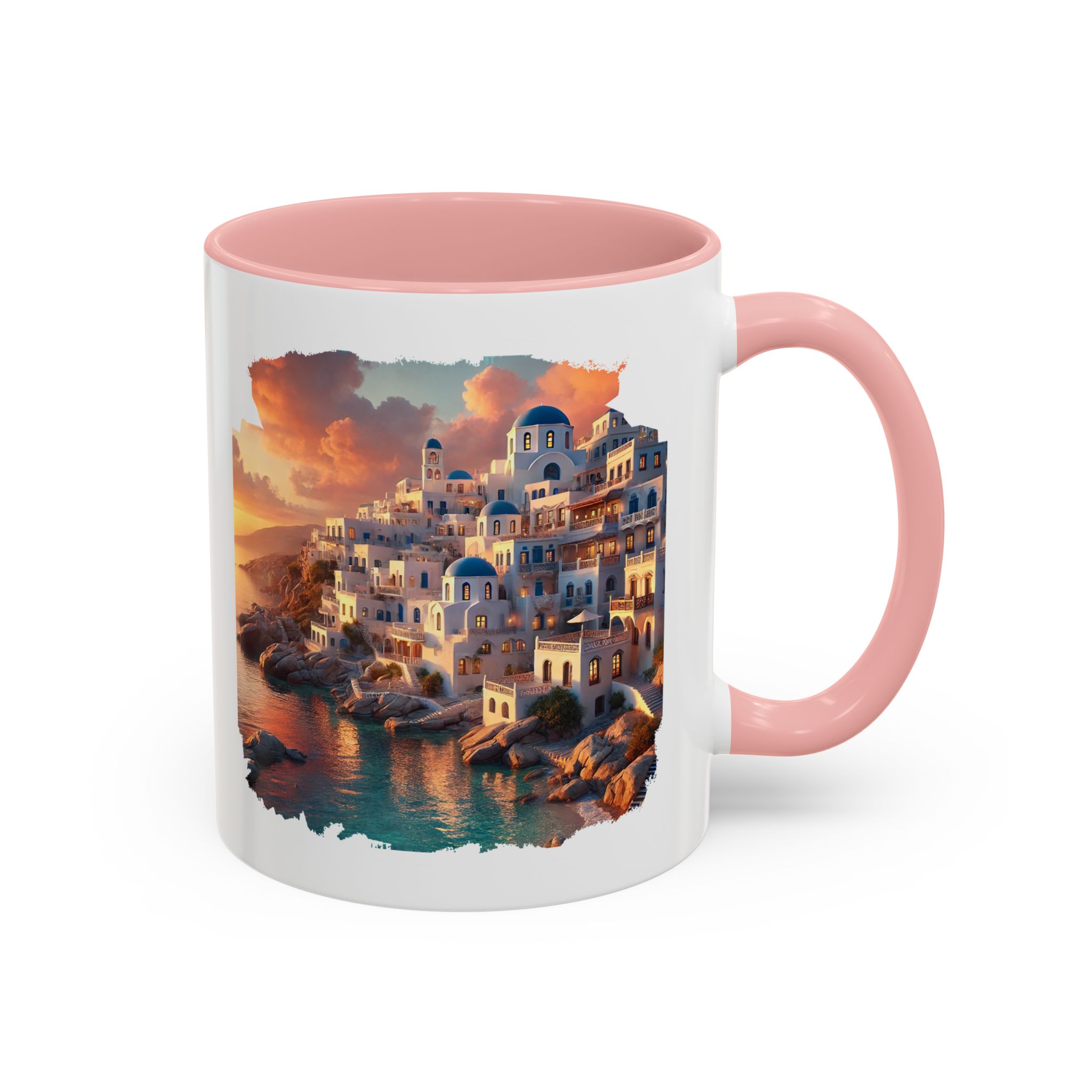 Office mug landscape Santorini caldera office mug nature print greece boho gift coffee cup tea accessory unique - Image 13