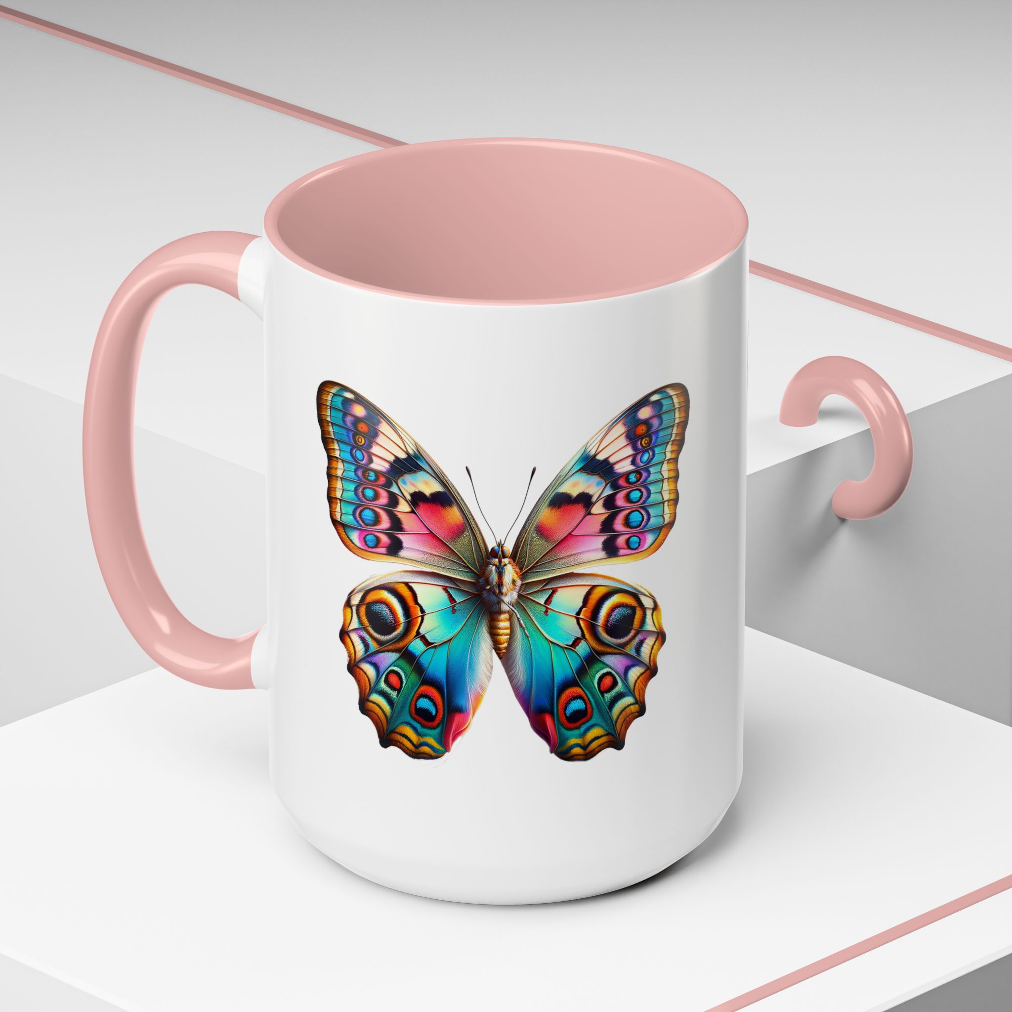 Coffee mug Butterfly unique cup boho gift for her office accessory cute mug nature design - Imagen 32