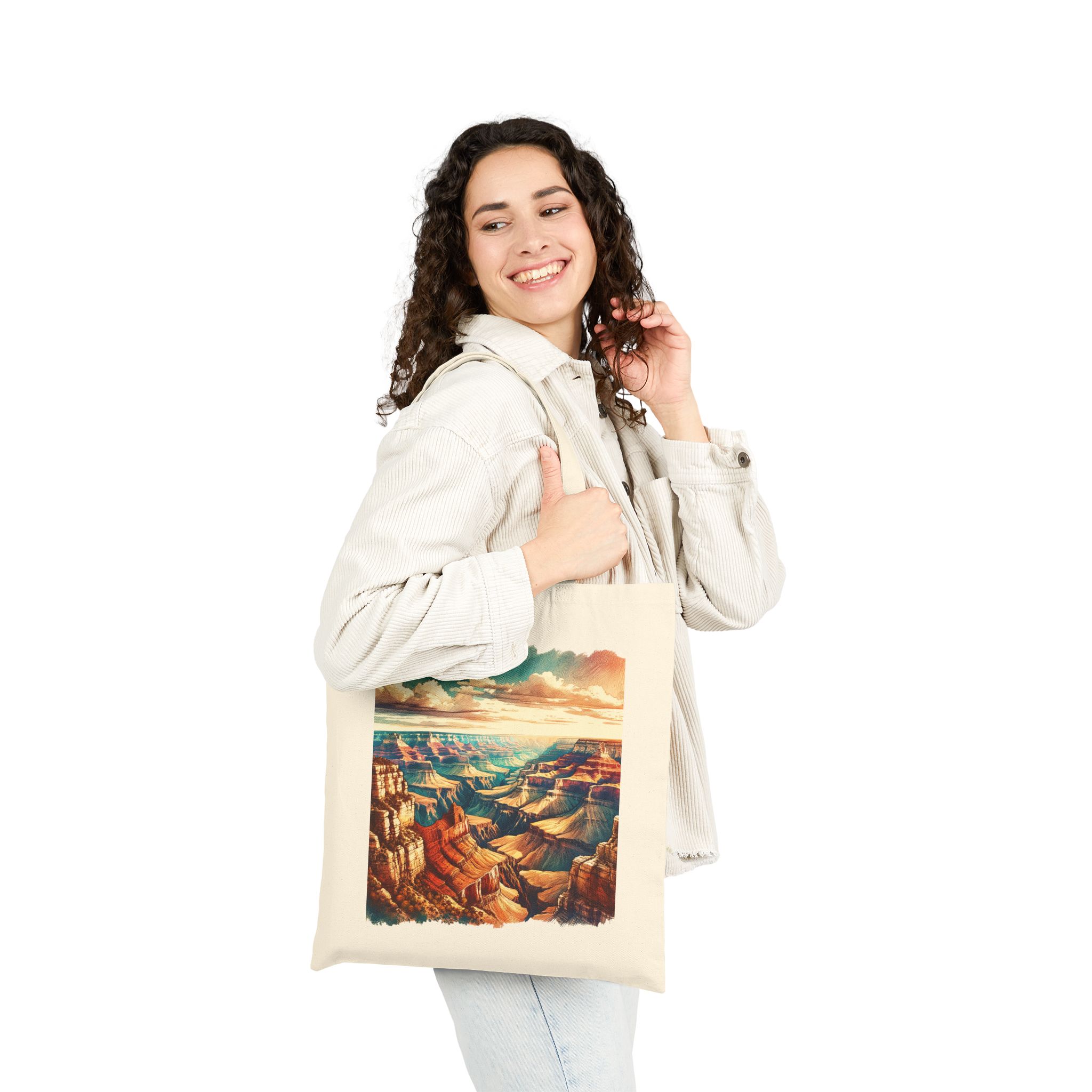 Grand Canyon tote bag landscape canvas tote bag nature canvas tote bag comfortable cute tote bag cool print ethical handbag - Image 3