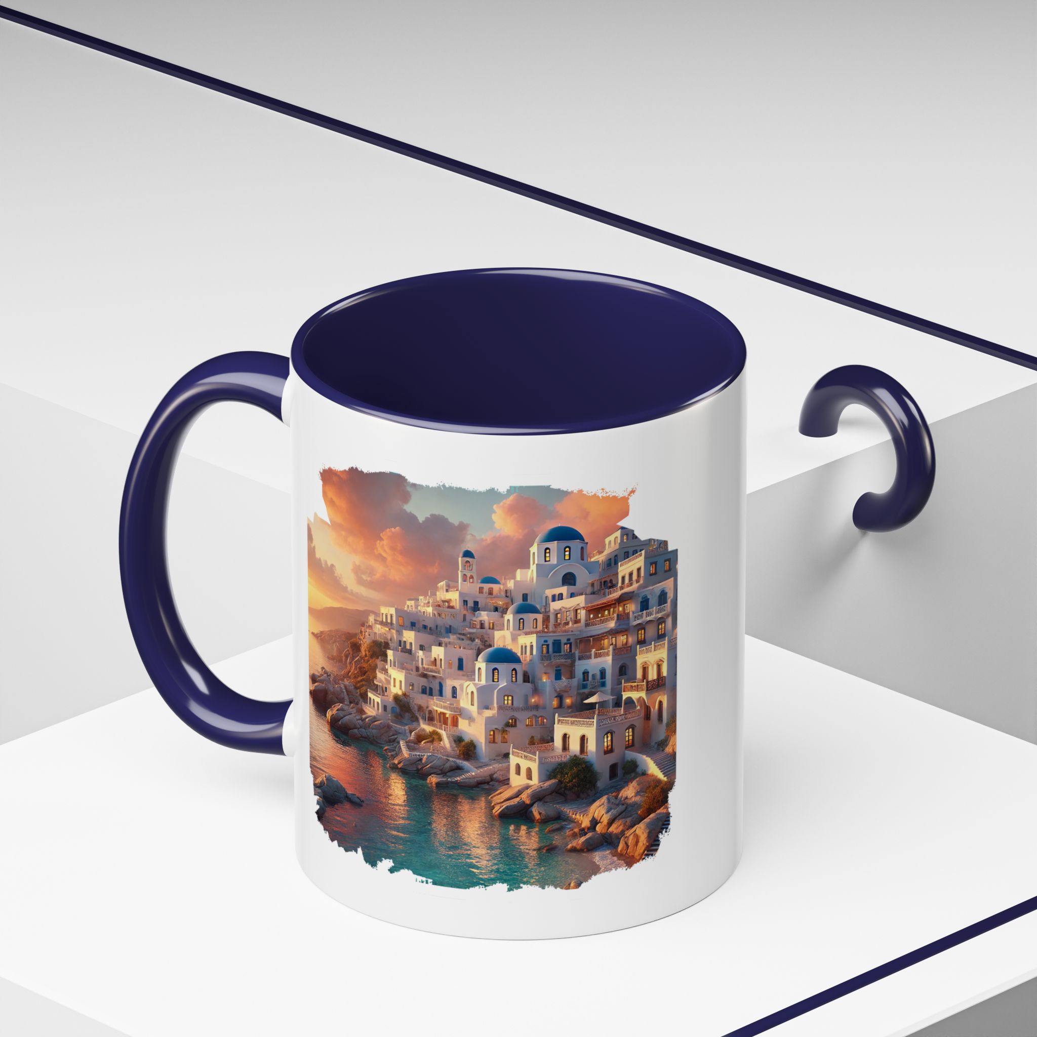 Office mug landscape Santorini caldera office mug nature print greece boho gift coffee cup tea accessory unique - Image 12