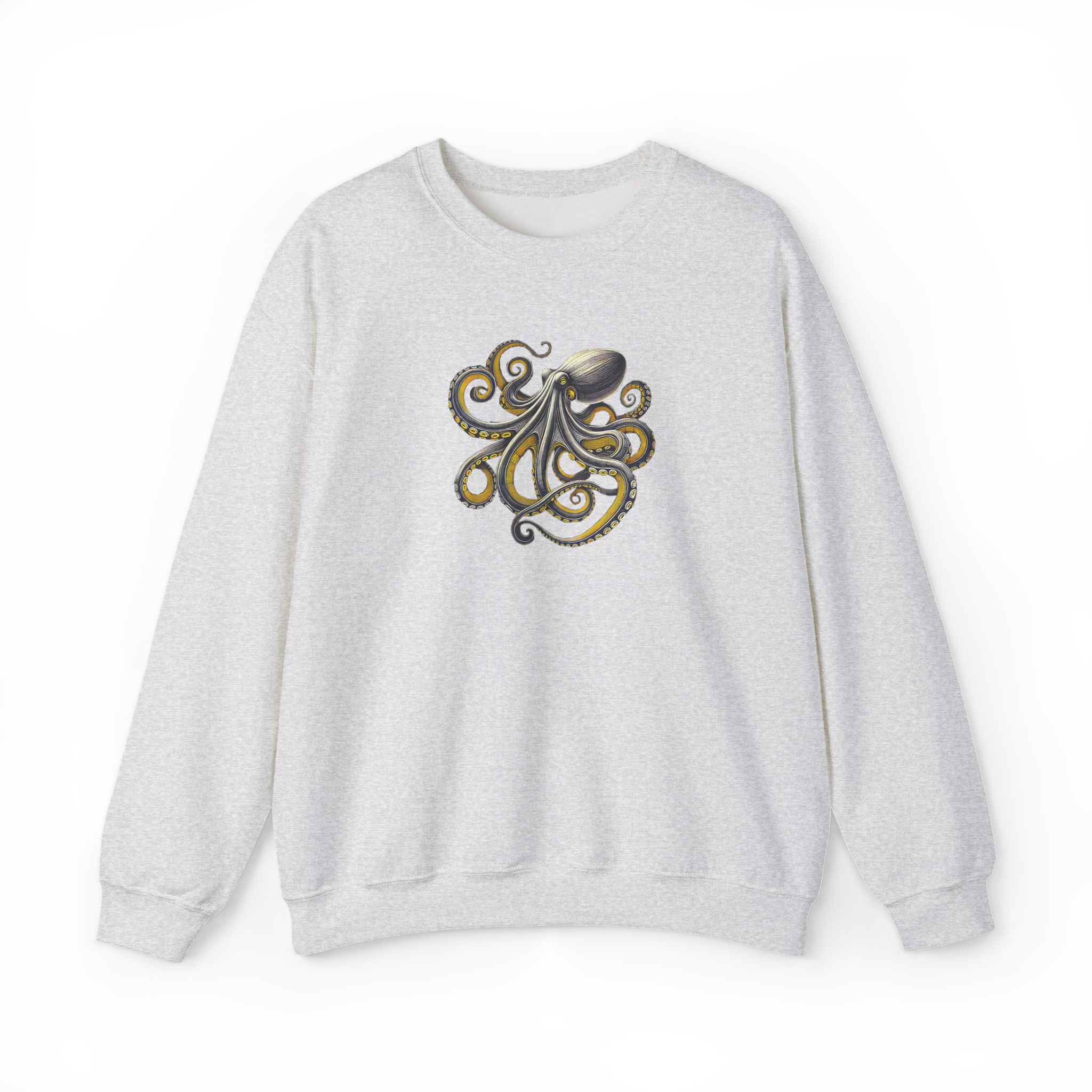 Octopus sweatshirt – Boho Octopus sweater – Japan Octopus Sweatshirt nature print