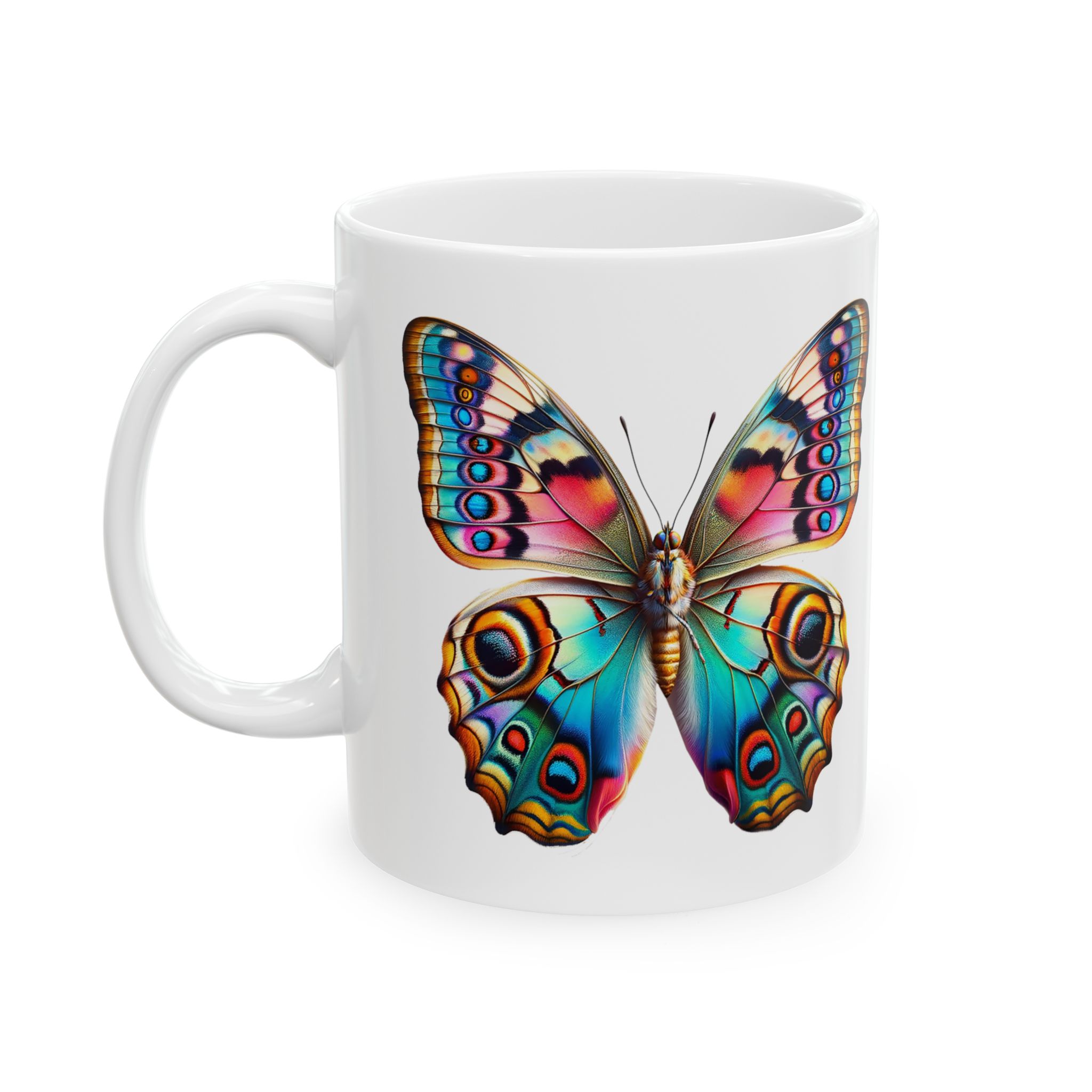 Coffee mug Butterfly unique cup boho gift for her office accessory cute mug nature design – Image 2