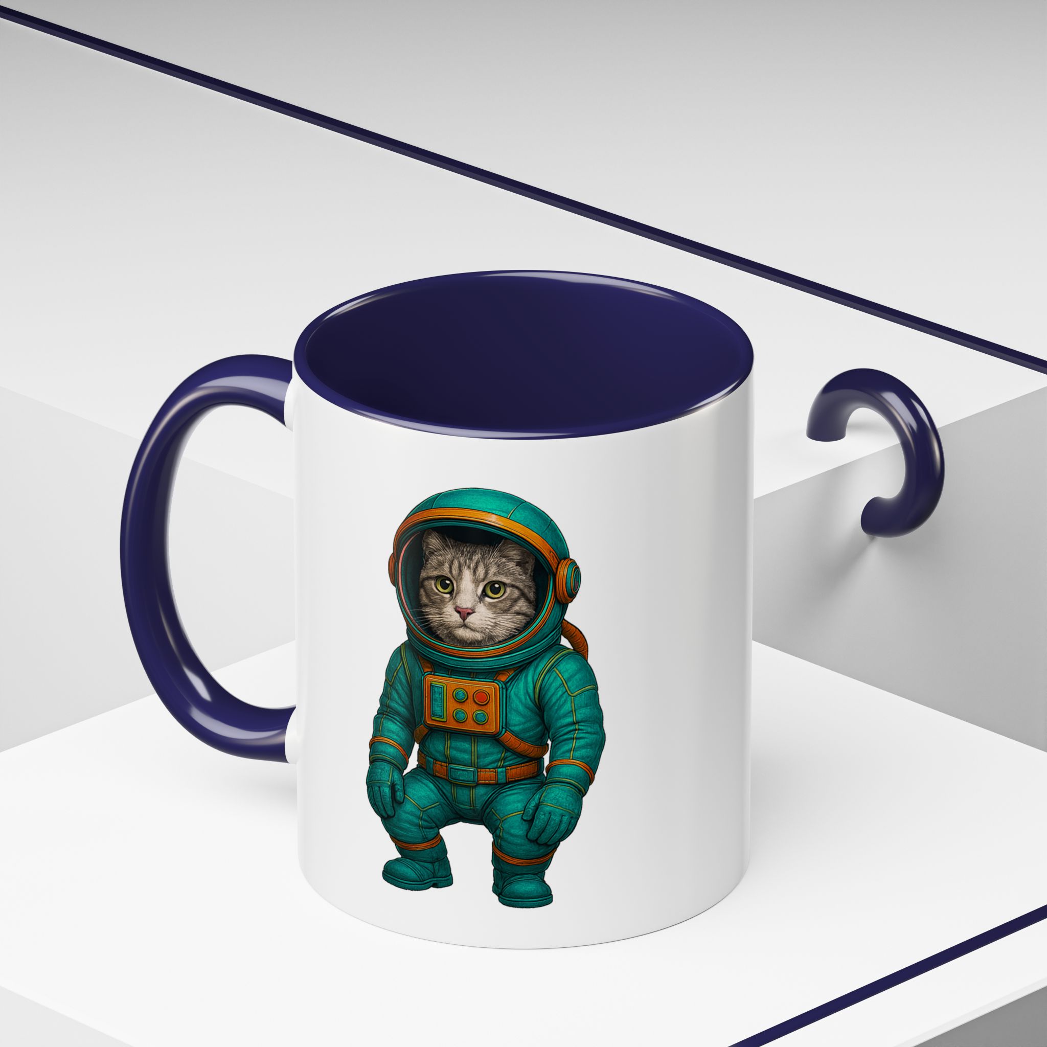 Coffee Mug funny Cat lover boho Mug Cat astronaut tea cup pet unique accessory kitten gift for her - Imagen 12