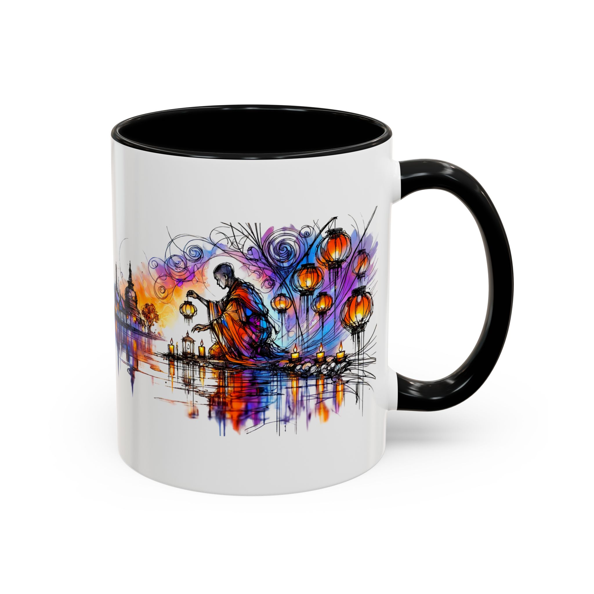 Office mug Buddha coffee Cup yoga tea Mug coffee meditation accessory mindfulnss cool gift for her