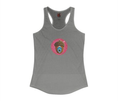 Gray Tank Top with Acorn Design