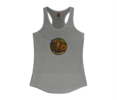 Gray Tank Top with Be the Change Design