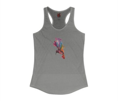 Gray Tank Top with Colorful Design